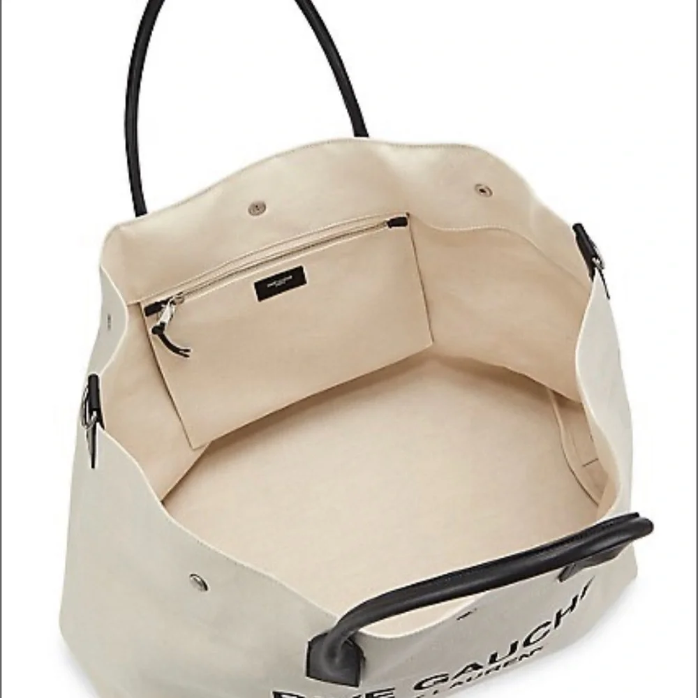 Saint Laurent. Rive Gauche Canvas Tote Bag - Picture 2 of 4